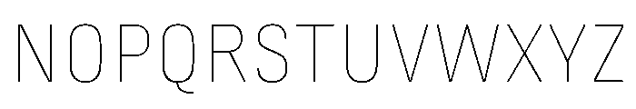Marianina Extended Thin Font UPPERCASE