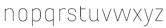 Marianina Extended Thin Font LOWERCASE