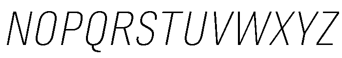 Marianina Extra Light Italic Font UPPERCASE