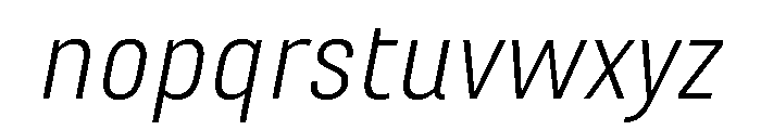 Marianina Light Italic Font LOWERCASE