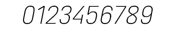Marianina Semi Extended Extra Light Italic Font OTHER CHARS