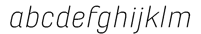 Marianina Semi Extended Extra Light Italic FONT