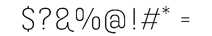 Marianina Semi Extended Extra Light Font OTHER CHARS