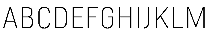 Marianina Semi Extended Extra Light Font UPPERCASE