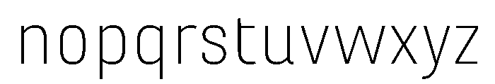 Marianina Semi Extended Extra Light Font LOWERCASE