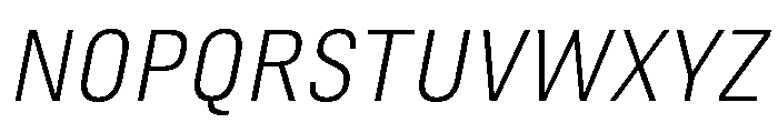 Marianina Semi Extended Light Italic Font UPPERCASE