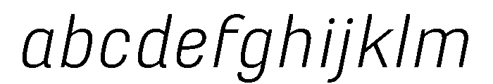 Marianina Semi Extended Light Italic FONT