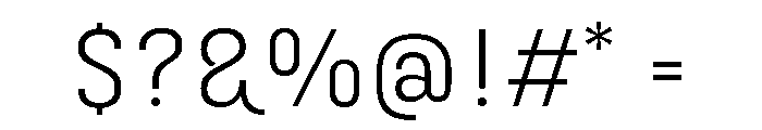 Marianina Semi Extended Light Font OTHER CHARS