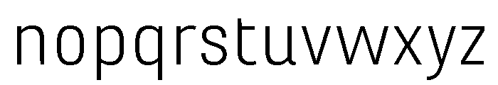 Marianina Semi Extended Light Font LOWERCASE