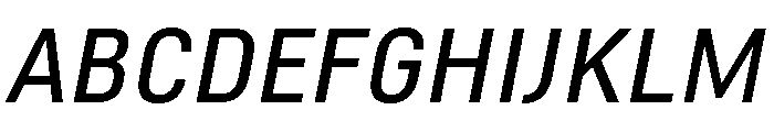 Marianina Semi Extended Regular Italic Font UPPERCASE