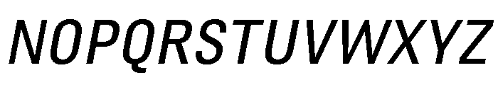 Marianina Semi Extended Regular Italic Font UPPERCASE