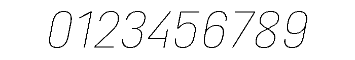 Marianina Semi Extended Thin Italic Font OTHER CHARS