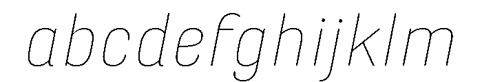 Marianina Semi Extended Thin Italic FONT
