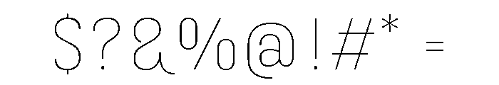 Marianina Semi Extended Thin Font OTHER CHARS