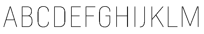 Marianina Semi Extended Thin Font UPPERCASE