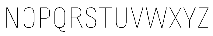 Marianina Semi Extended Thin Font UPPERCASE