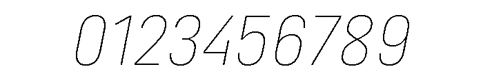 Marianina Thin Italic Font OTHER CHARS