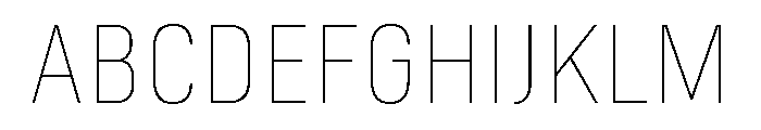 Marianina Thin Font UPPERCASE