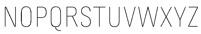 Marianina Thin Font UPPERCASE