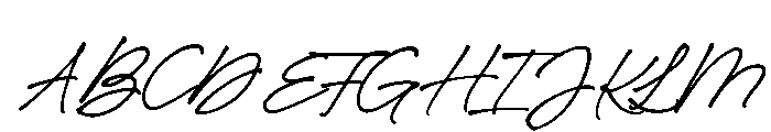 Marigold Script Regular Font UPPERCASE