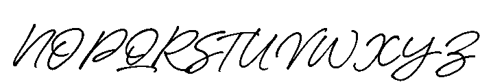 Marigold Script Regular Font UPPERCASE