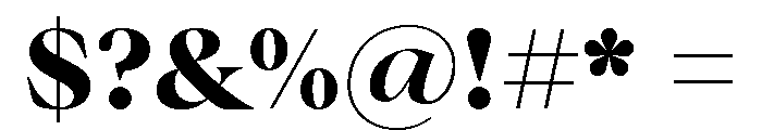 Marigold Serif Bold Font OTHER CHARS