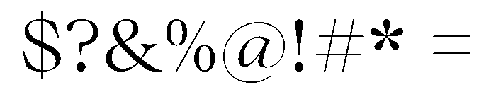 Marigold Serif Light Font OTHER CHARS