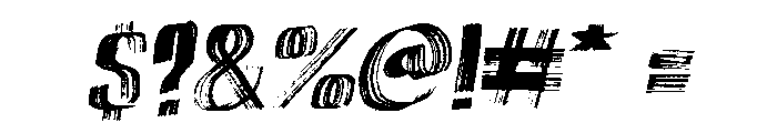 Marker Aid Regular Oblique Font OTHER CHARS