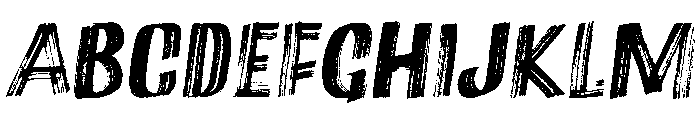 Marker Aid Regular Oblique Font UPPERCASE