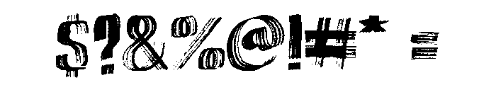 Marker Aid Regular Font OTHER CHARS