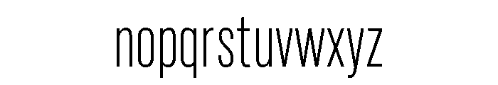 Marsden Compact Extra Light Font LOWERCASE