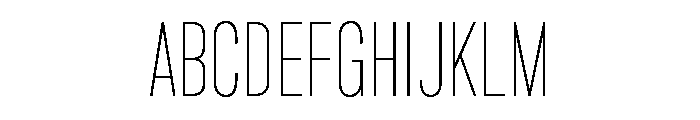 Marsden Compact Hairline Font UPPERCASE