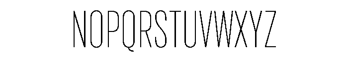 Marsden Compact Hairline Font UPPERCASE