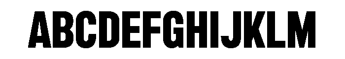 Marsden Compact Heavy Font UPPERCASE