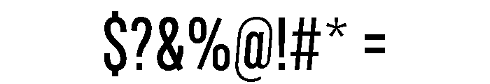 Marsden Compact Medium Font OTHER CHARS