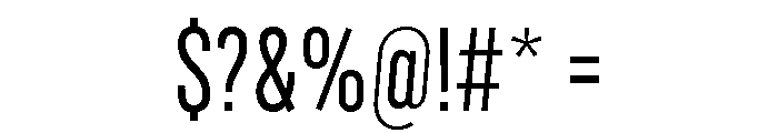 Marsden Compact Regular Font OTHER CHARS