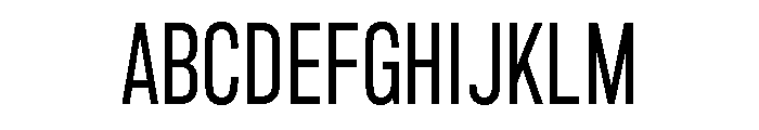 Marsden Compact Regular Font UPPERCASE