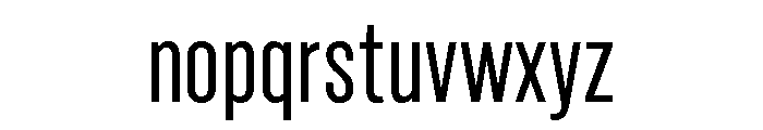 Marsden Compact Regular Font LOWERCASE