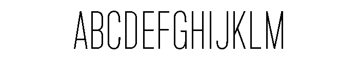Marsden Compact Thin Font UPPERCASE