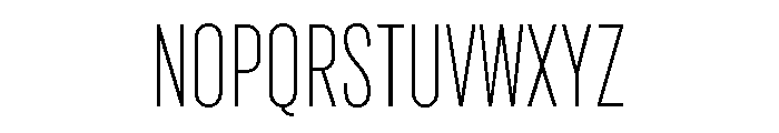 Marsden Compact Thin Font UPPERCASE