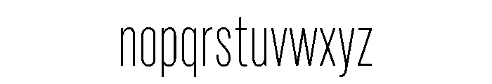 Marsden Compact Thin Font LOWERCASE
