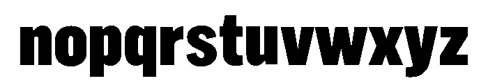 Marsden Compressed Black Font LOWERCASE