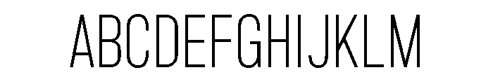 Marsden Compressed Extra Light Font UPPERCASE
