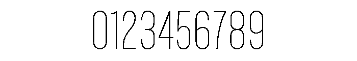 Marsden Compressed Hairline Font OTHER CHARS