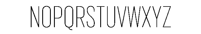 Marsden Compressed Hairline Font UPPERCASE