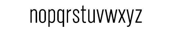Marsden Compressed Light Font LOWERCASE