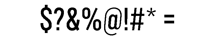 Marsden Compressed Medium Font OTHER CHARS