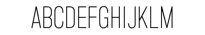 Marsden Compressed Thin Font UPPERCASE