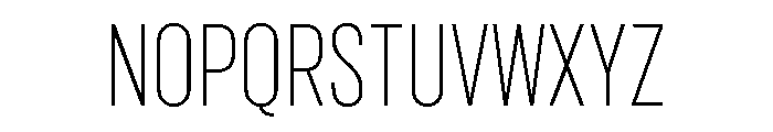 Marsden Compressed Thin Font UPPERCASE
