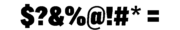 Marsden Compressed Ultra Black Font OTHER CHARS